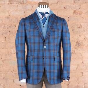 NEW SCABAL men's kenton soft coat in blue